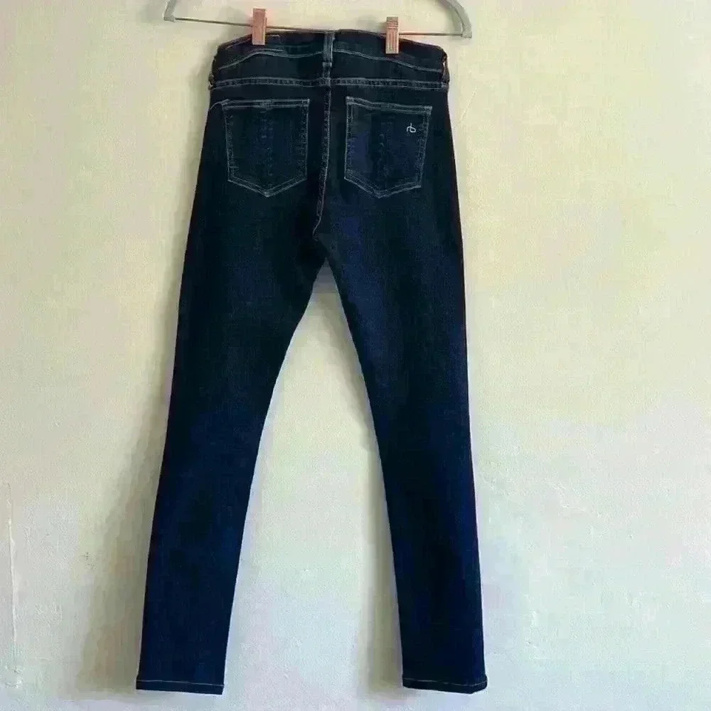 Rag & Bone High-Rise Skinny - Indigo Rinse - Picture 4 of 7